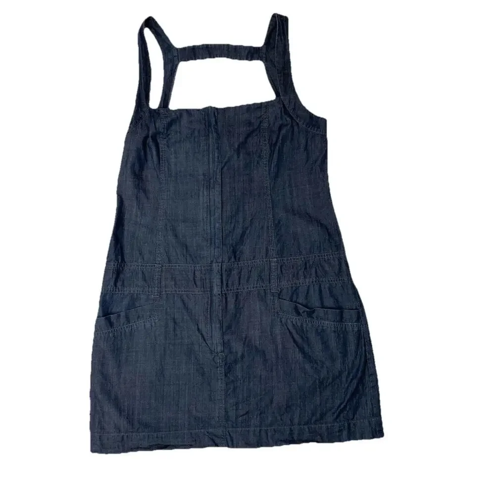 Theory Dress Womens Size 8 Catalina Greece Classic Designer Denim Mini Going Out